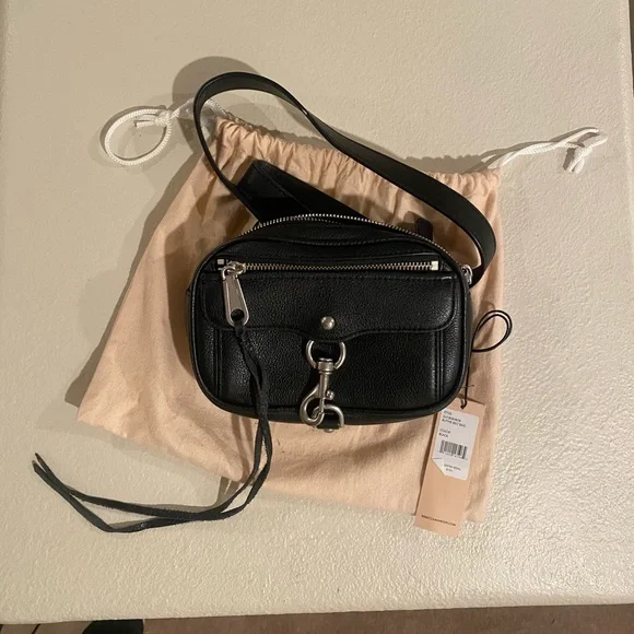 Rebecca minkoff blythe leather belt bag deals